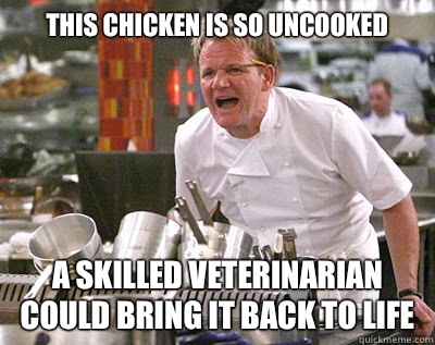 This chicken is so uncooked A skilled veterinarian could bring it back to life  Chef Ramsay