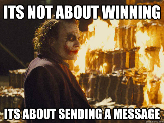 Its not about winning its about sending a message  Ron Paul