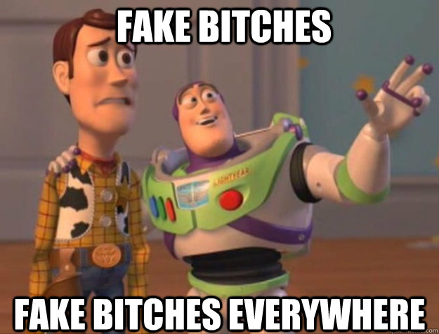 Fake bitches fake bitches everywhere  buzz woody