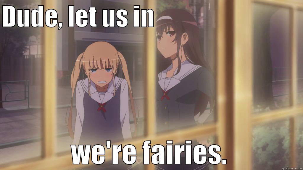 Fairy shit - DUDE, LET US IN                                WE'RE FAIRIES. Misc