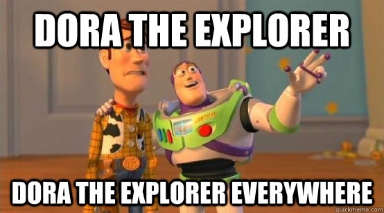 dora the explorer dora the explorer everywhere  Buzz Glitter