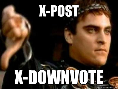 x-post x-downvote  Downvoting Roman