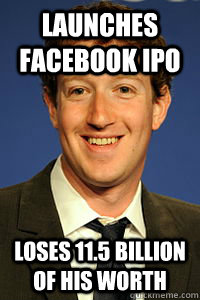 launches facebook ipo loses 11.5 billion of his worth - launches facebook ipo loses 11.5 billion of his worth  Misc