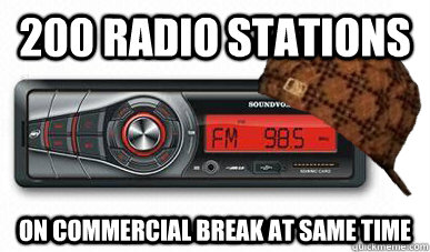 200 radio stations on commercial break at same time  