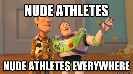 nude athletes  nude athletes everywhere  Buzz Glitter