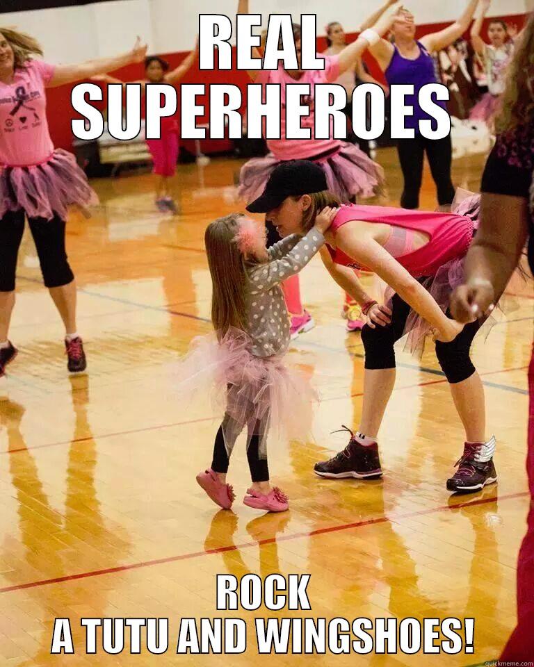 Superheroes at work - REAL SUPERHEROES ROCK A TUTU AND WINGSHOES! Misc