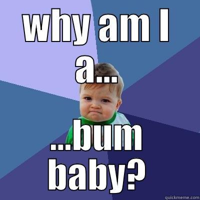 I am a bum baby - WHY AM I A... …BUM BABY? Success Kid