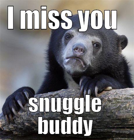 I MISS YOU  SNUGGLE BUDDY Confession Bear