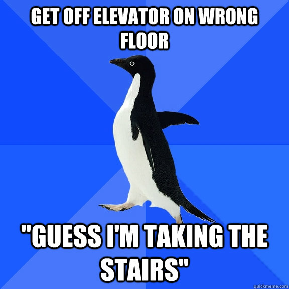 Get Off elevator on wrong floor 