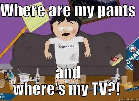 WHERE ARE MY PANTS  AND WHERE'S MY TV?!  Misc