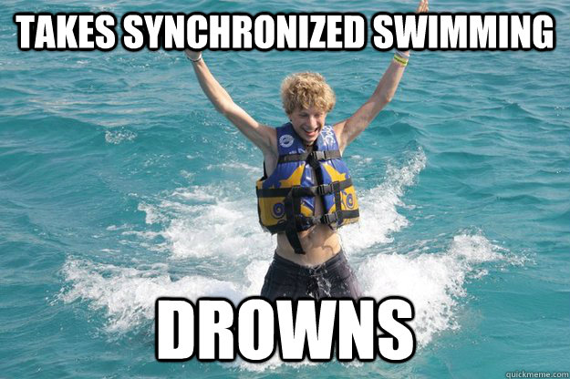 Takes Synchronized Swimming Drowns - Takes Synchronized Swimming Drowns  Swimming Kid