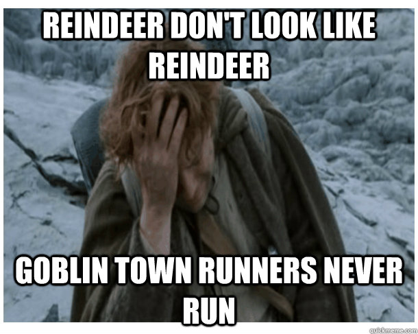 Reindeer don't look like reindeer Goblin town runners never run  LOTRO World Problems