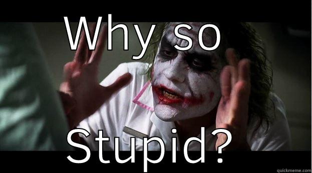 WHY SO  STUPID? Joker Mind Loss