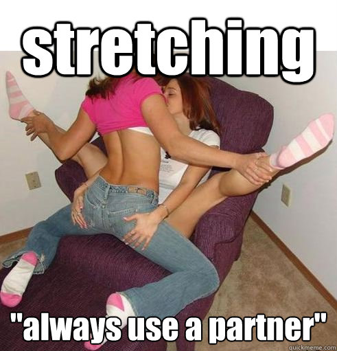 stretching 
