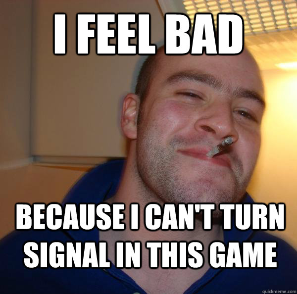 I feel bad because i can't turn signal in this game - I feel bad because i can't turn signal in this game  Misc