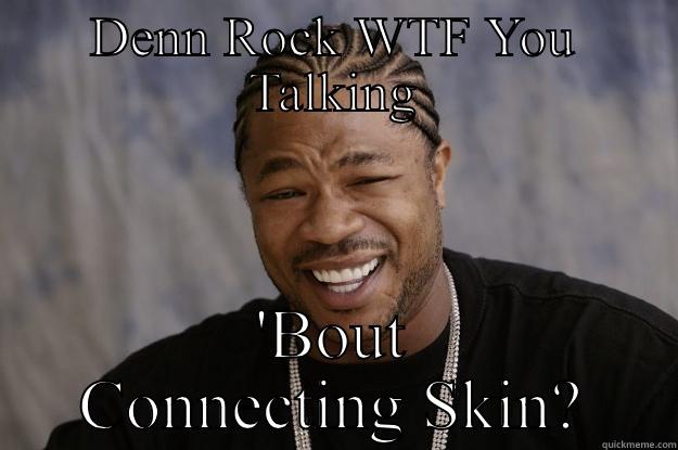 LICK ASS - DENN ROCK WTF YOU TALKING 'BOUT CONNECTING SKIN? Xzibit meme