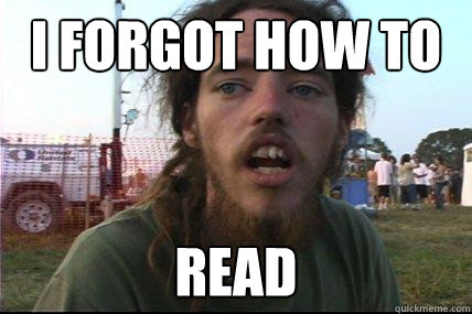 i forgot how to read - i forgot how to read  Wook 17