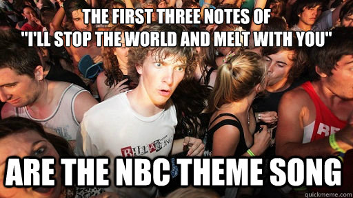 The first three notes of 
