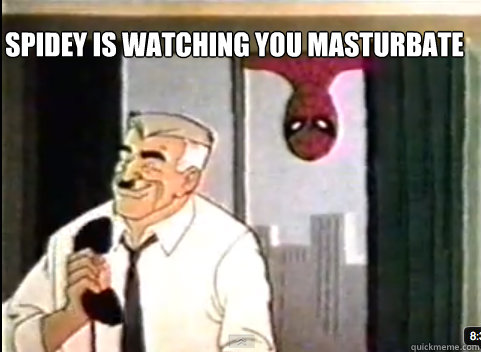 Spidey is watching you masturbate    60s Spiderman
