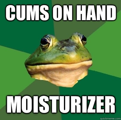 Cums on hand Moisturizer   Foul Bachelor Frog