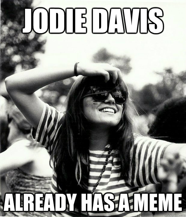 Jodie Davis  Already has a meme  Georgetown Hipster