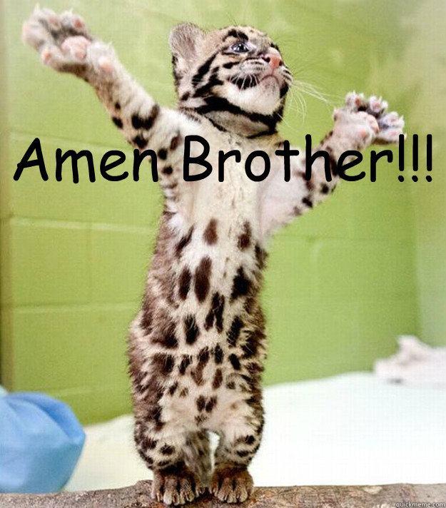 Amen Brother!!! - Amen Brother!!!  PastorCat