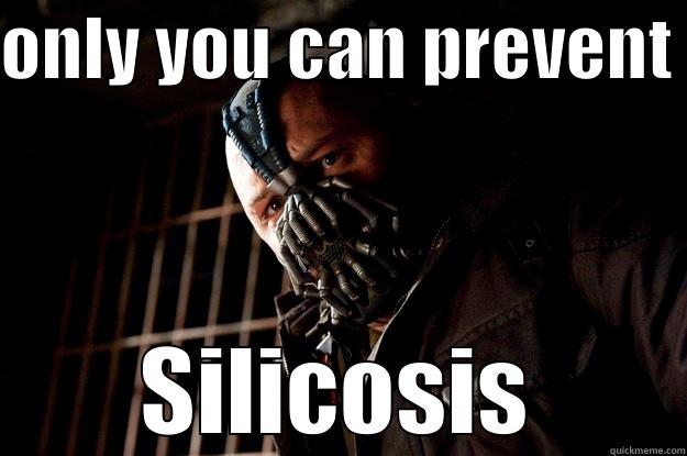 ONLY YOU CAN PREVENT  SILICOSIS Angry Bane