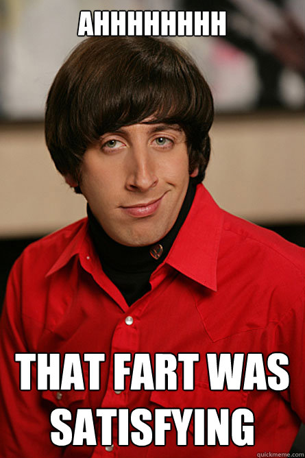 ahhhhhhhh that fart was satisfying - ahhhhhhhh that fart was satisfying  Pickup Line Scientist