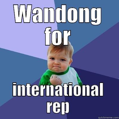 WANDONG FOR INTERNATIONAL REP Success Kid