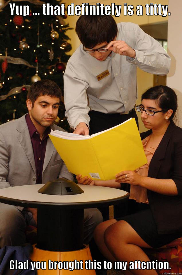 YUP ... THAT DEFINITELY IS A TITTY. GLAD YOU BROUGHT THIS TO MY ATTENTION. Misc