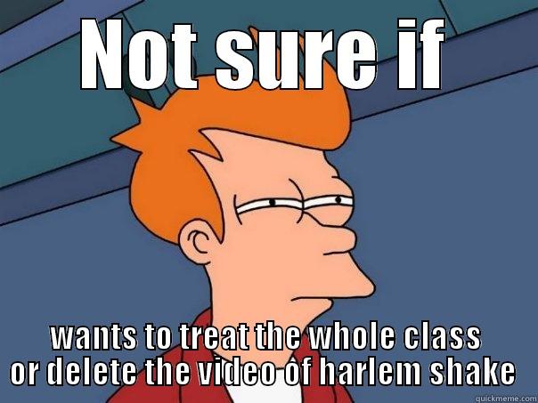 NOT SURE IF WANTS TO TREAT THE WHOLE CLASS OR DELETE THE VIDEO OF HARLEM SHAKE  Futurama Fry