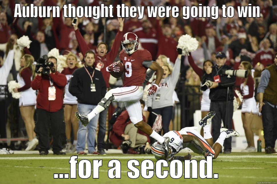 AUBURN THOUGHT THEY WERE GOING TO WIN ...FOR A SECOND. Misc