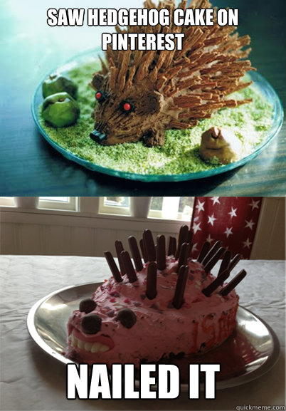 Saw Hedgehog Cake on Pinterest Nailed IT - Saw Hedgehog Cake on Pinterest Nailed IT  Misc