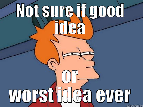 NOT SURE IF GOOD IDEA OR WORST IDEA EVER Futurama Fry