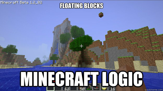 Floating Blocks MINEcraft Logic - Floating Blocks MINEcraft Logic  Minecraft Logic