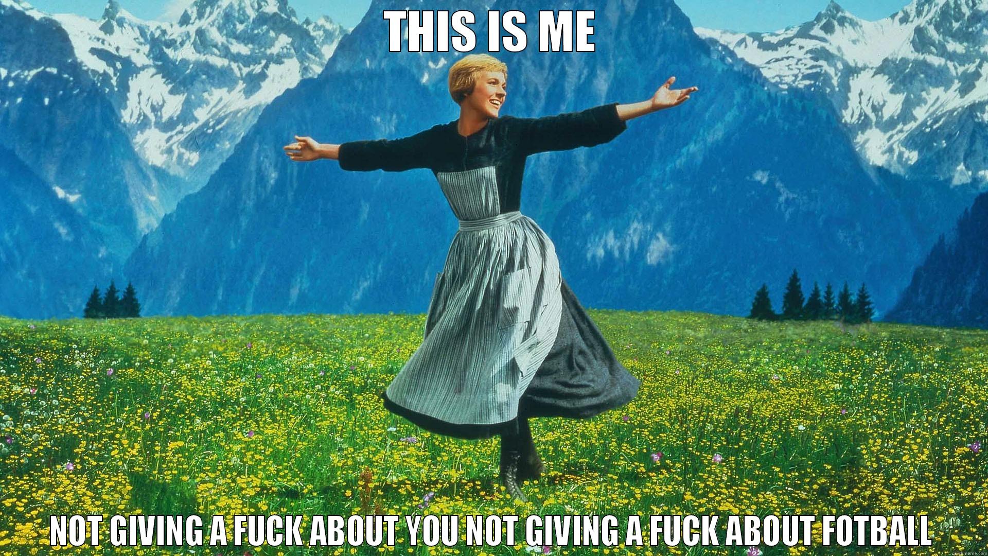 THIS IS ME NOT GIVING A FUCK ABOUT YOU NOT GIVING A FUCK ABOUT FOTBALL Misc