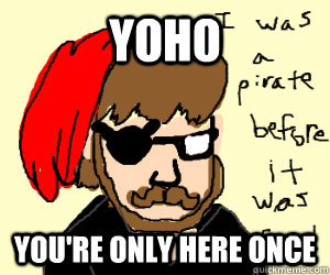 YOHO You're Only Here Once  