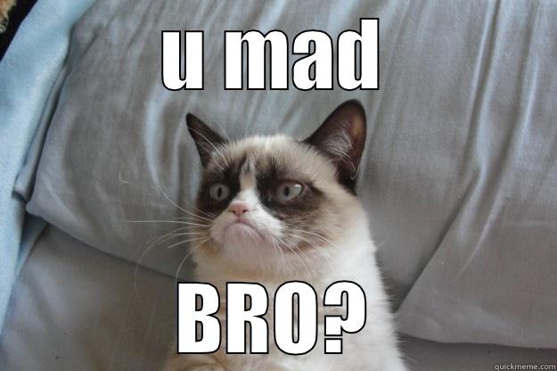 U MAD BRO? Grumpy Cat