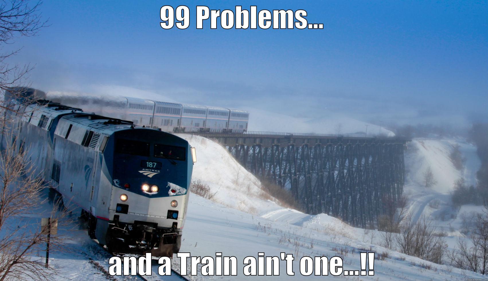 99 PROBLEMS... AND A TRAIN AIN'T ONE...!! Misc