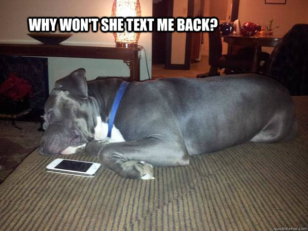 Why won't she text me back? - Why won't she text me back?  Misc