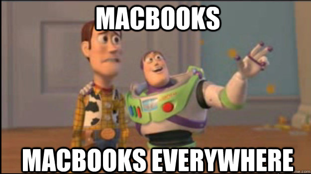 macbooks macbooks everywhere  Buzz and Woody