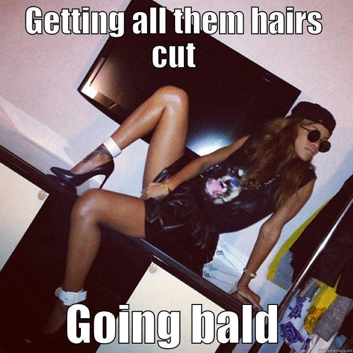 GETTING ALL THEM HAIRS CUT GOING BALD Misc