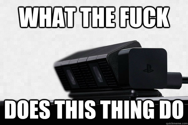 What the fuck does this thing do  PS4 Camera