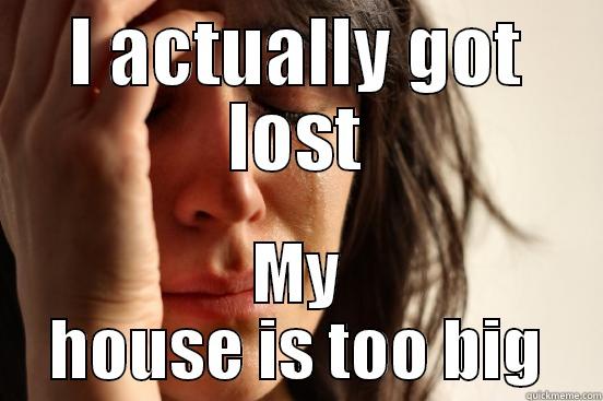 I ACTUALLY GOT LOST MY HOUSE IS TOO BIG First World Problems