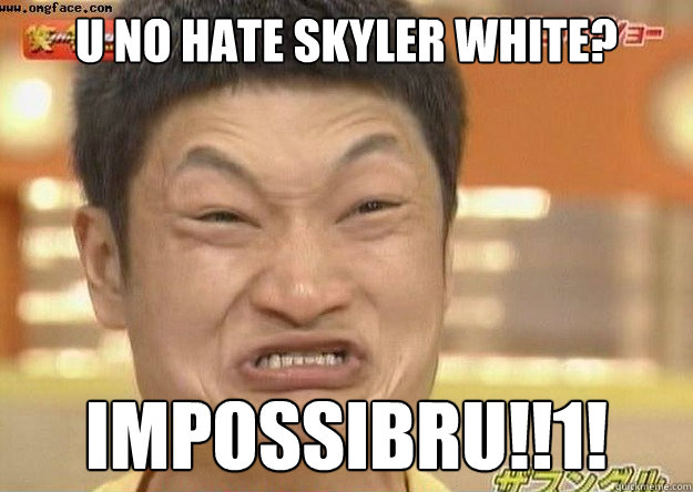 U no hate Skyler White? IMPOSSIBRU!!1!  