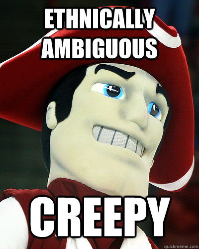 ethnically ambiguous creepy  Sam the Minuteman