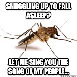 Snuggling up to fall asleep? Let me sing you the song of my people...  