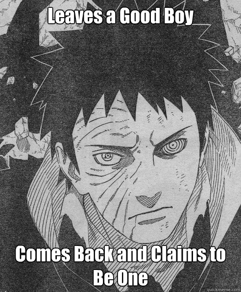 Leaves a Good Boy Comes Back and Claims to Be One  Two Face Obito