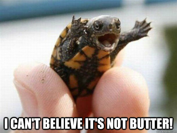  I CAN'T BELIEVE IT'S NOT BUTTER! -  I CAN'T BELIEVE IT'S NOT BUTTER!  Outrage Turtle