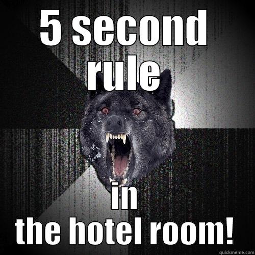 5 SECOND RULE IN THE HOTEL ROOM! Insanity Wolf
